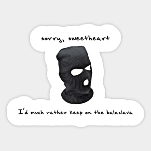 Balaclava Sticker